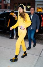 GIGI HADID Out and About in New York 12/29/2018