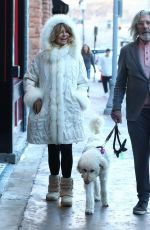 GOLDIE HAWN Out Shopping in Aspen 12/23/2018