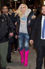 GWEN STEFANI Arrives at Jimmy Kimmel Live in Los Angeles 12/06/2018