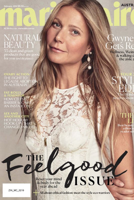 GWYNETH PALTRO in Marie Claire Magazine, Australia February 2019