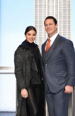 HAILEE STEINFELD and John Cena at Empire State Building in New York 12/20/2018