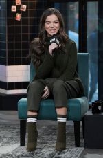 HAILEE STEINFELD at AOL Build in New York 12/18/2018
