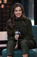 HAILEE STEINFELD at AOL Build in New York 12/18/2018