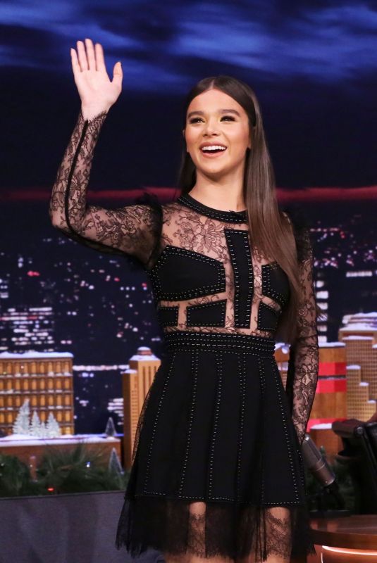 HAILEE STEINFELD at Tonight Show with Jimmy Fallon in New York 12/19/2018