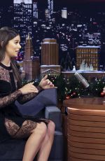 HAILEE STEINFELD at Tonight Show with Jimmy Fallon in New York 12/19/2018