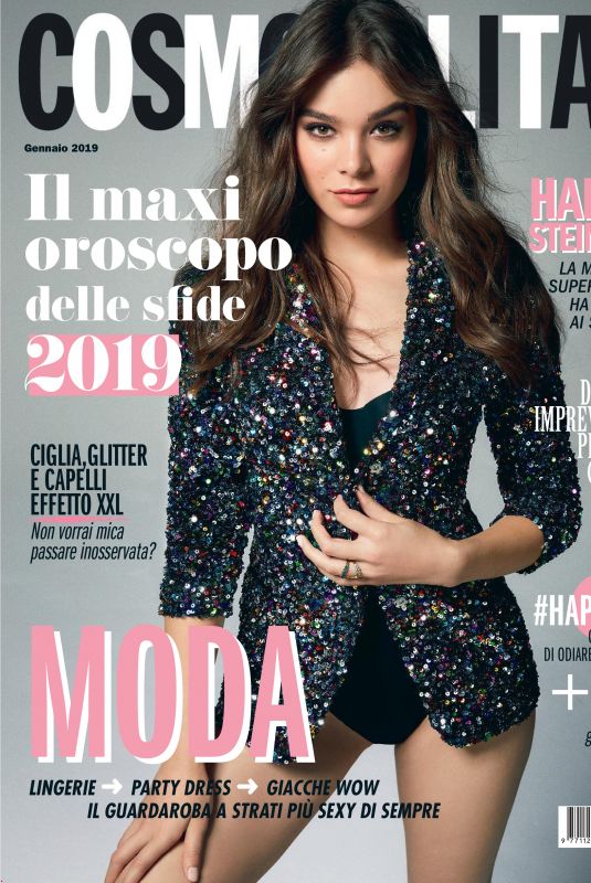 HAILEE STEINFELD in Cosmopolitan Magazine, Italy January 2019