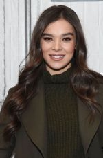 HAILEE STEINFELD in the Set of Aol Build in New York 12/18/2018