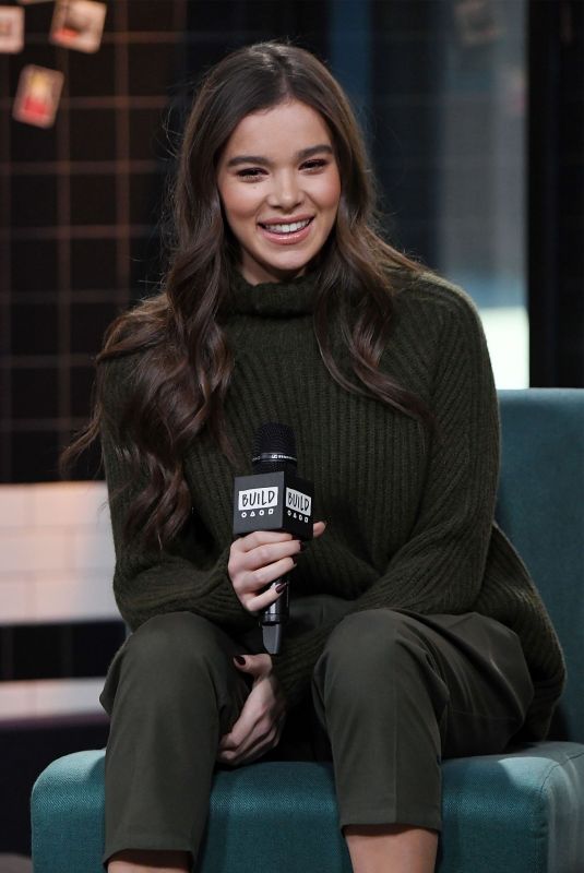 HAILEE STEINFELD in the Set of Aol Build in New York 12/18/2018