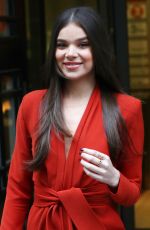 HAILEE STEINFELD Leaves BBC Studios in London 12/05/2018