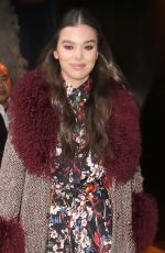 HAILEE STEINFELD Leaves Her Hotel in New York 12/20/2018