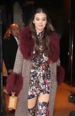 HAILEE STEINFELD Leaves Her Hotel in New York 12/20/2018