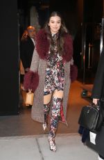 HAILEE STEINFELD Leaves Her Hotel in New York 12/20/2018