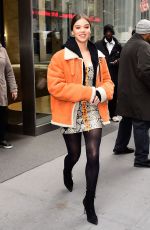 HAILEE STEINFELD Leaves SiriusXM Studios in New York 12/20/2018