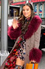 HAILEE STEINFELD Out and About in New York 12/20/2018