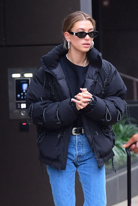 HAILEY BIEBER Out in New York 12/02/2018