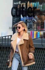 HAILEY BIEBER Out in New York 12/11/2018