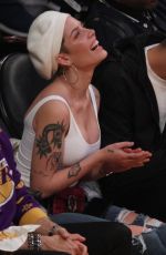 HALSEY at LA Lakers vs New Orleans Pelicans Game in Los Angeles 12/21/2018