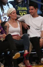 HALSEY at LA Lakers vs New Orleans Pelicans Game in Los Angeles 12/21/2018