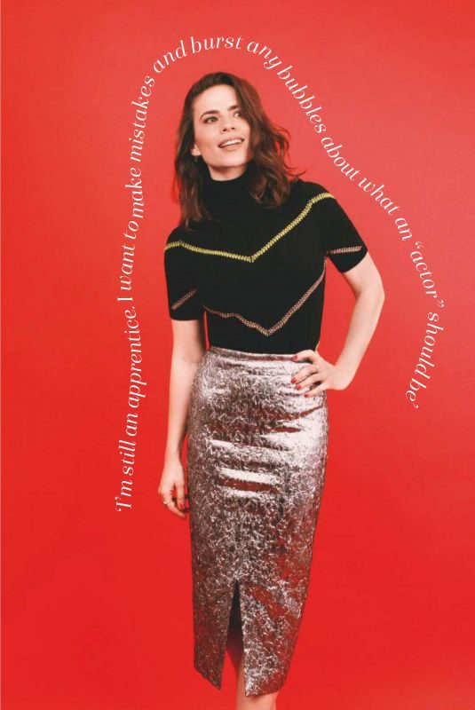 HAYLEY ATWELL in Marie Claire Magazine, UK January 2019