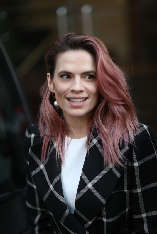 HAYLEY ATWELL Leaves Build Lndn in London 12/11/2018