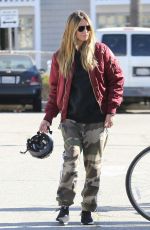 HEIDI KLUM and Tom Kaulitz at a Bike Ride in Santa Monica 12/29/2018