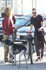 HEIDI KLUM and Tom Kaulitz at a Bike Ride in Santa Monica 12/29/2018