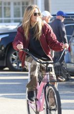 HEIDI KLUM and Tom Kaulitz at a Bike Ride in Santa Monica 12/29/2018