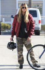HEIDI KLUM and Tom Kaulitz at a Bike Ride in Santa Monica 12/29/2018