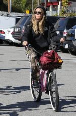 HEIDI KLUM and Tom Kaulitz at a Bike Ride in Santa Monica 12/29/2018