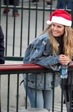 HEIDI KLUM and Tom Kaulitz at Disneyland in Anaheim 12/23/2018