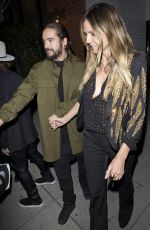 HEIDI KLUM and Tom Kaulitz at Mr Chow in Beverly Hills 12/20/2018