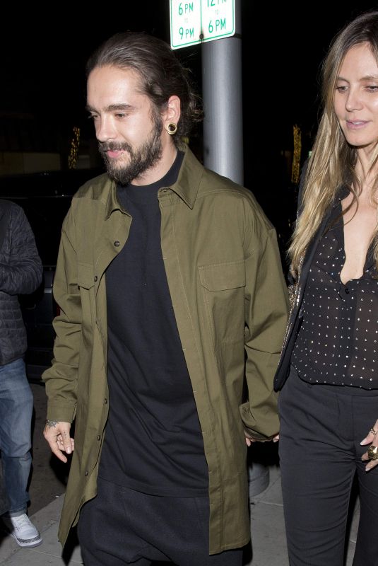 HEIDI KLUM and Tom Kaulitz at Mr Chow in Beverly Hills 12/20/2018