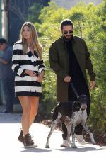 HEIDI KLUM and Tom Kaulitz Out with His Dog in Los Angeles 12/03/2018