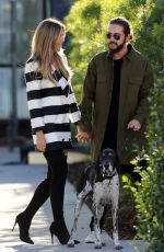 HEIDI KLUM and Tom Kaulitz Out with His Dog in Los Angeles 12/03/2018