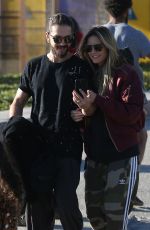 HEIDI KLUM and Tom Kaulitz Out with Their Dog in Santa Monica 12/29/2018