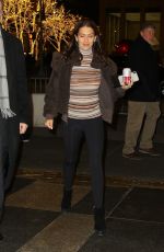 HILARIA BALDWIN Arrives at Late Night with Seth Meyers in Los Angeles 12/06/2018