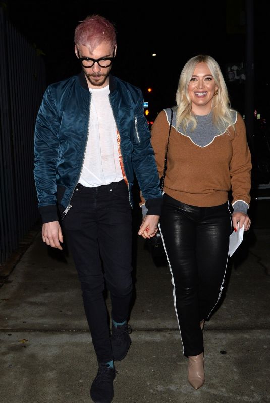 HILARY DUFF and Matthew Koma at Rolling Greens in Beverly Hills 12/05/2018