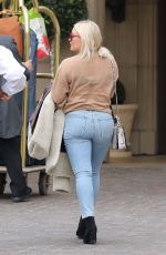 HILARY DUFF in Skin-tight Jeans Out in Beverly Hills 12/14/2018
