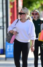 HILARY DUFF Leaves a Gym in Los Angeles 12/19/2018