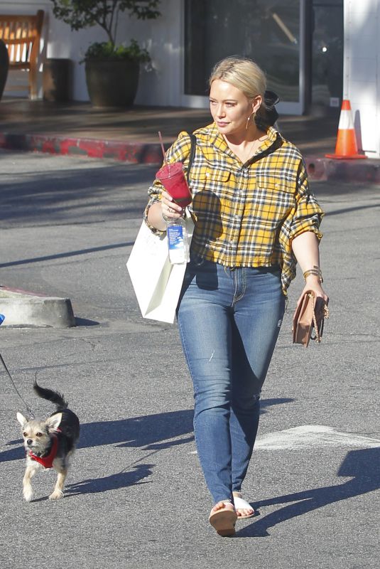 HILARY DUFF Out Shopping in Bel-air 12/20/2018