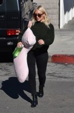 HILARY DUFF Shopping at Paper Source in Los Angeles 12/13/2018