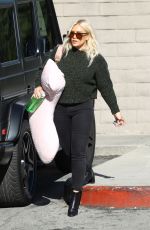 HILARY DUFF Shopping at Paper Source in Los Angeles 12/13/2018