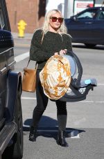 HILARY DUFF Shopping at Paper Source in Los Angeles 12/13/2018