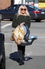 HILARY DUFF Shopping at Paper Source in Los Angeles 12/13/2018