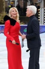 HOLLY WILLOGHBY at Dancing on Ice Show in London 12/18/2018