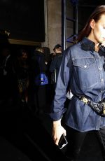 IRINA SHAYK Arrives at Versace Fashion Show in New York 12/02/2018
