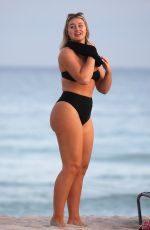 ISKRA ALWRENCE in Bikini at a Beach in Miami 12/10/2018