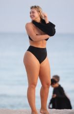 ISKRA ALWRENCE in Bikini at a Beach in Miami 12/10/2018