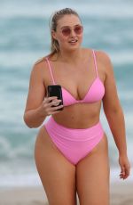 ISKRA LAWRENCE in Bikini at a Beach in Miami 12/09/2018