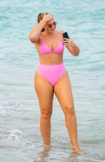ISKRA LAWRENCE in Bikini at a Beach in Miami 12/09/2018